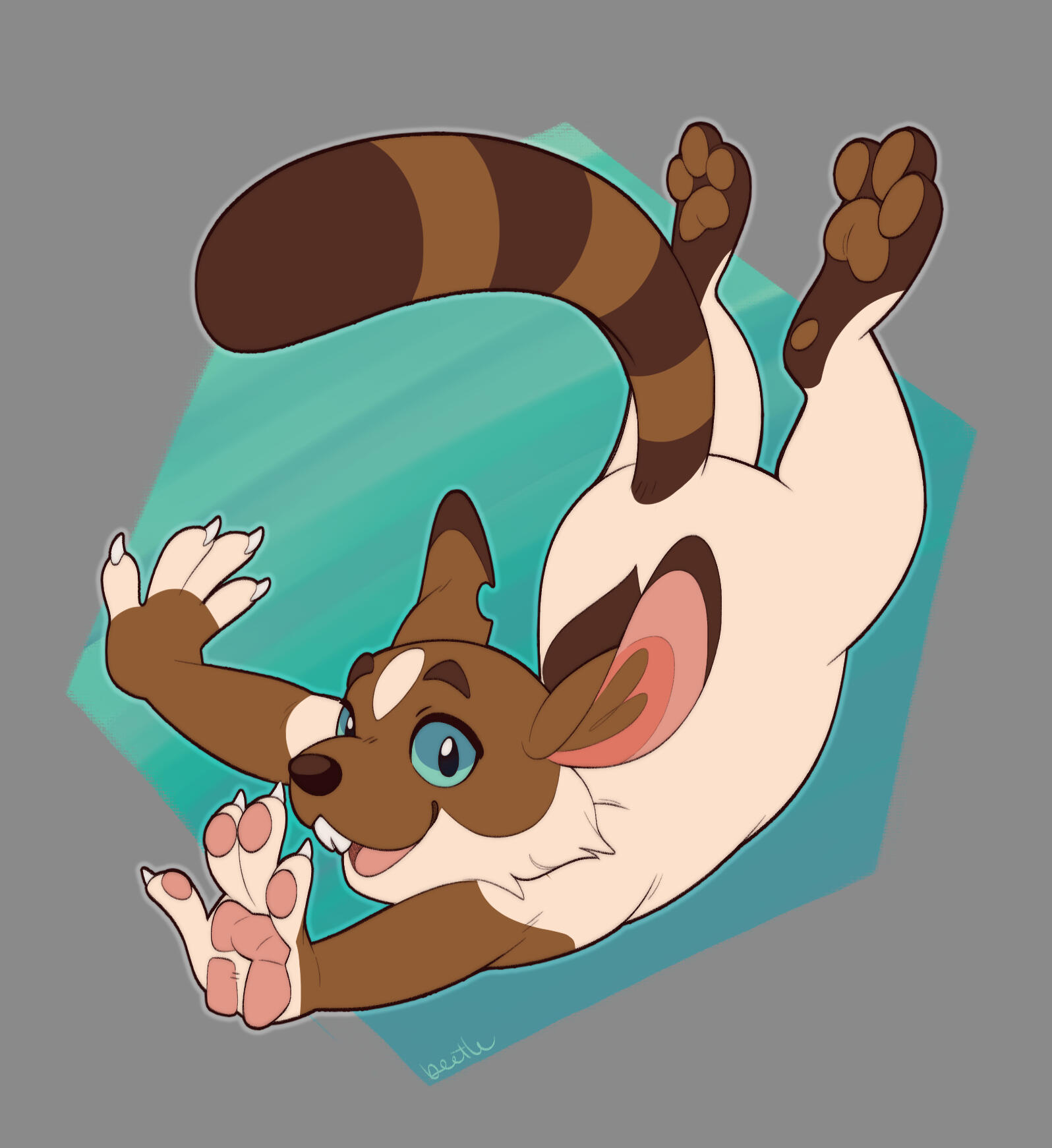 Izzy Fursuit Badge Pose - 8BitBeetle, 2025