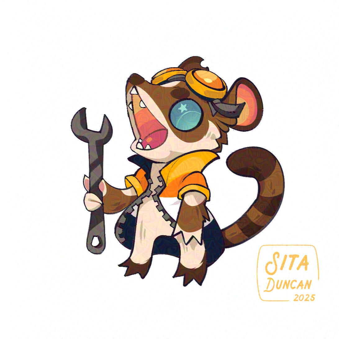 Izzy Screm YCH - SitaArt (Sita Duncan), 2025